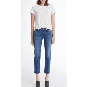 NWT Hudson Mid Rise Straight Raw Jean